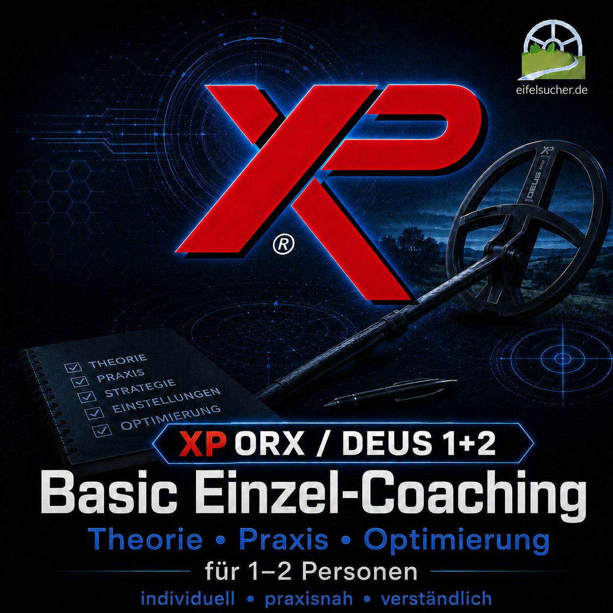 Xp Coach XP ORX/DEUS 1+2 Basic Einzel-Coaching (Schulung) - Eifelsucher